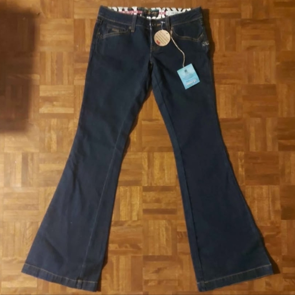 Both for $63 - Lot of 2 brand new WOMEN'S billabong Low Rise Denim jeans